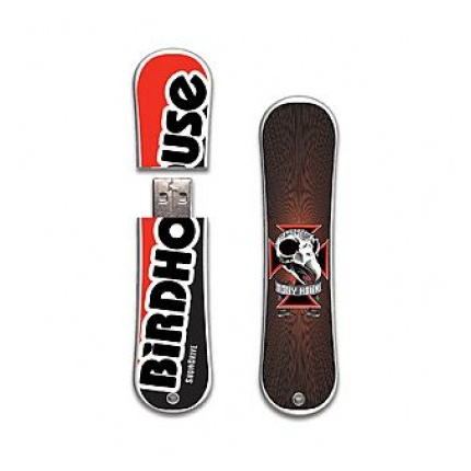 Maßgefertigte USB-Stick in Form eines Snowboard - Topgiving